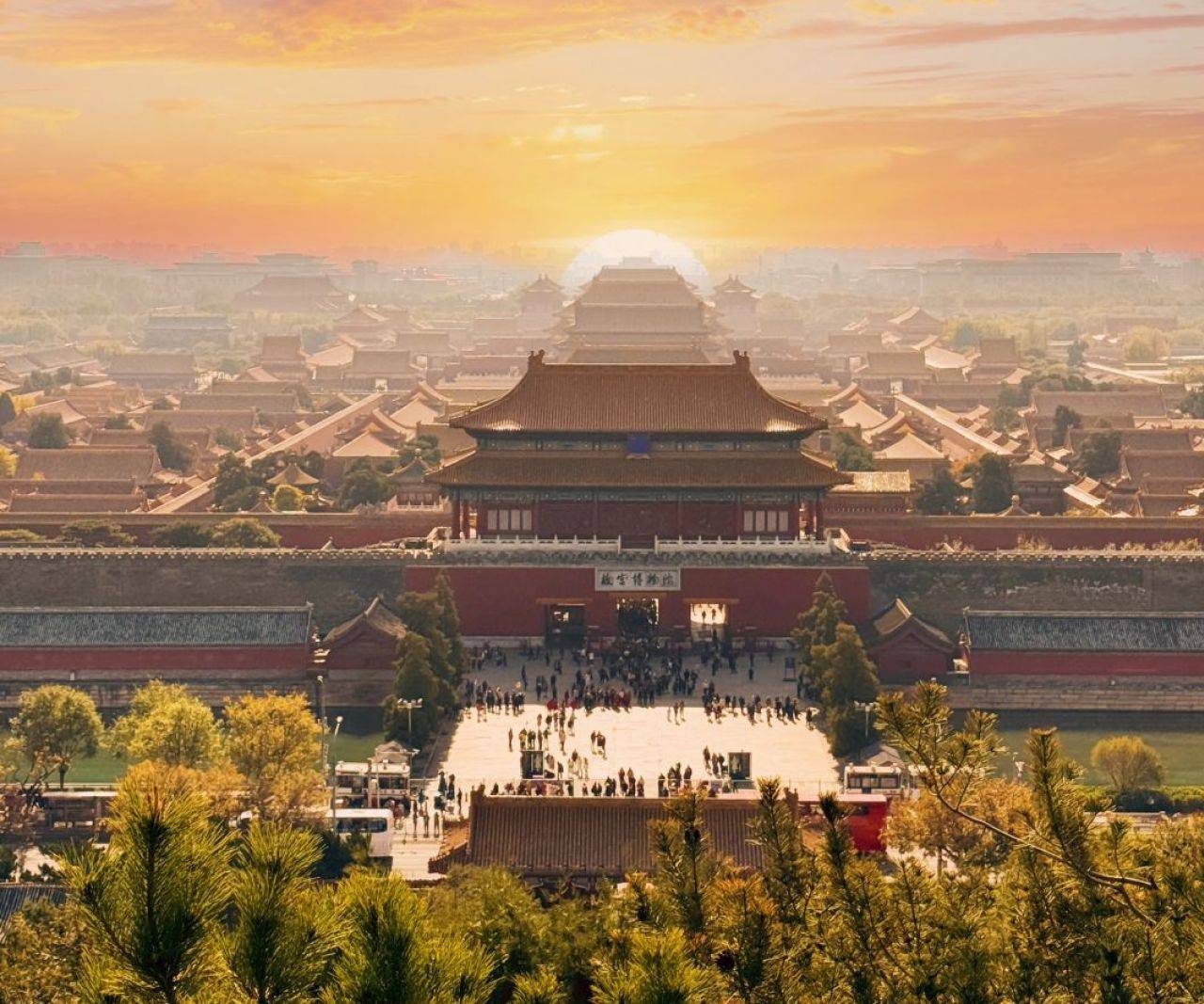 Overlooking the Forbidden City from Jingshan Park